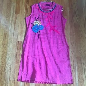 Hot Pink Kurti w/ Flower Design